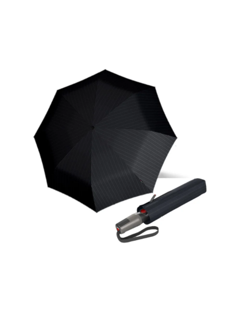 Obrázok z KNIRPS T.400 PRINTS STRIPE - elegantní pánský plně automatický deštník černá