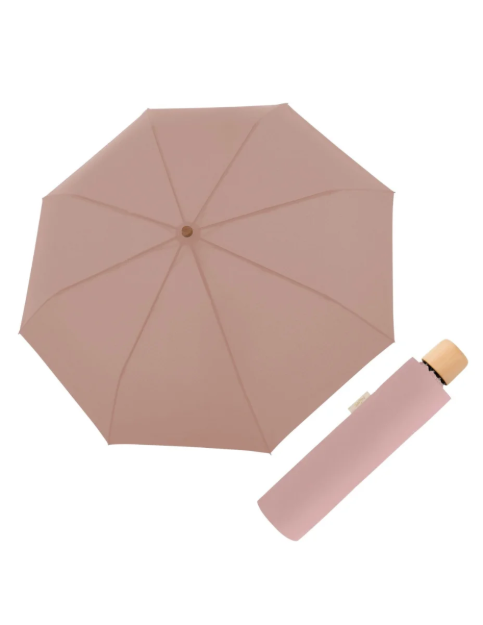 Obrázok z DOPPLER Nature Mini uni gentle rose FSC® - EKO deštník růžová