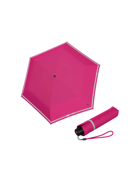 Obrázok z Knirps Rookie Flamingo Reflective lehký skládací deštník růžová