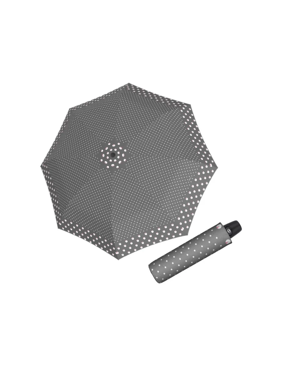 DERBY Hit Magic Twinkle - dámský plně automatický deštník šedá 74465PT02