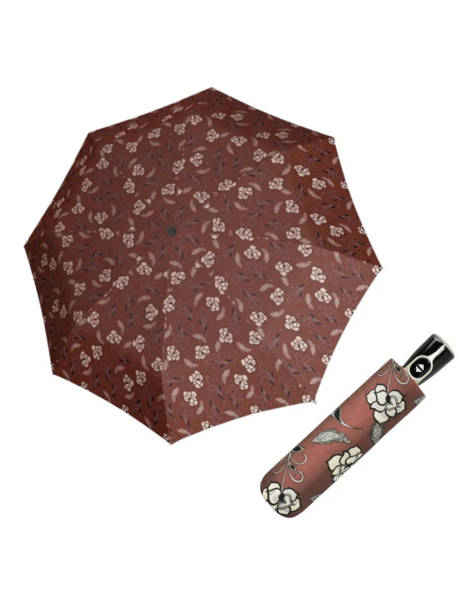 DOPPLER Magic Fiber Classic - dámský plně automatický deštník hnědá 74414652202