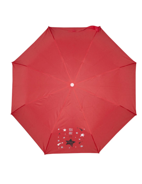 Obrázok z DERBY Mini s potiskem - dětský skládací deštník červená