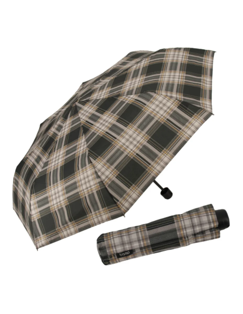 Obrázok z DERBY Hit Mini Check - skládací deštník šedá