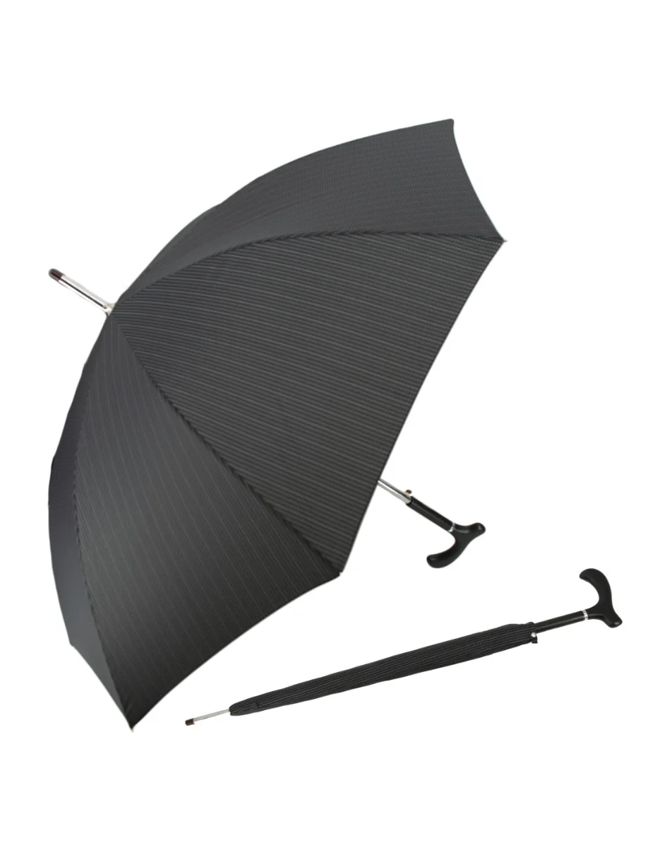 DOPPLER Steel Arnold Automatic Fritzgriff - pánský holový vystřelovací deštník šedá 74967FG03