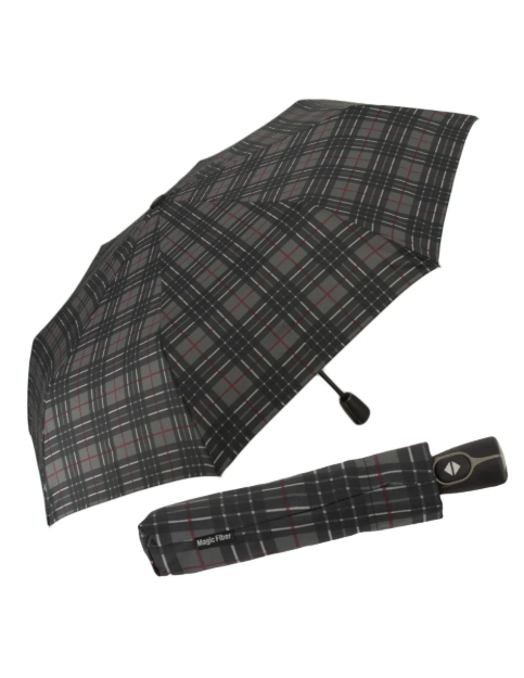 Obrázok z DOPPLER Magic Fiber Check - dámský plně automatický deštník vícebarevný