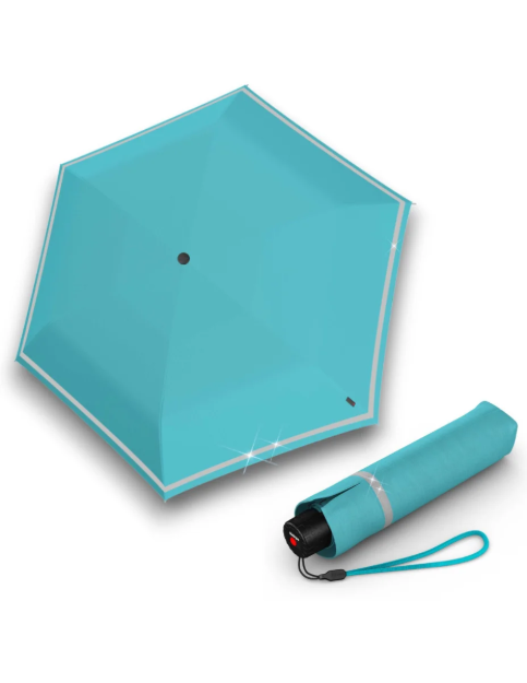 Obrázok z KNIRPS ROOKIE CAPRI REFLECTIVE - lehký skládací deštník zelená