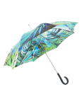 Obrázok z DOPPLER MANUFAKTUR Elegance Boheme Pappagallo - dámský luxusní deštník s potiskem vícebarevný