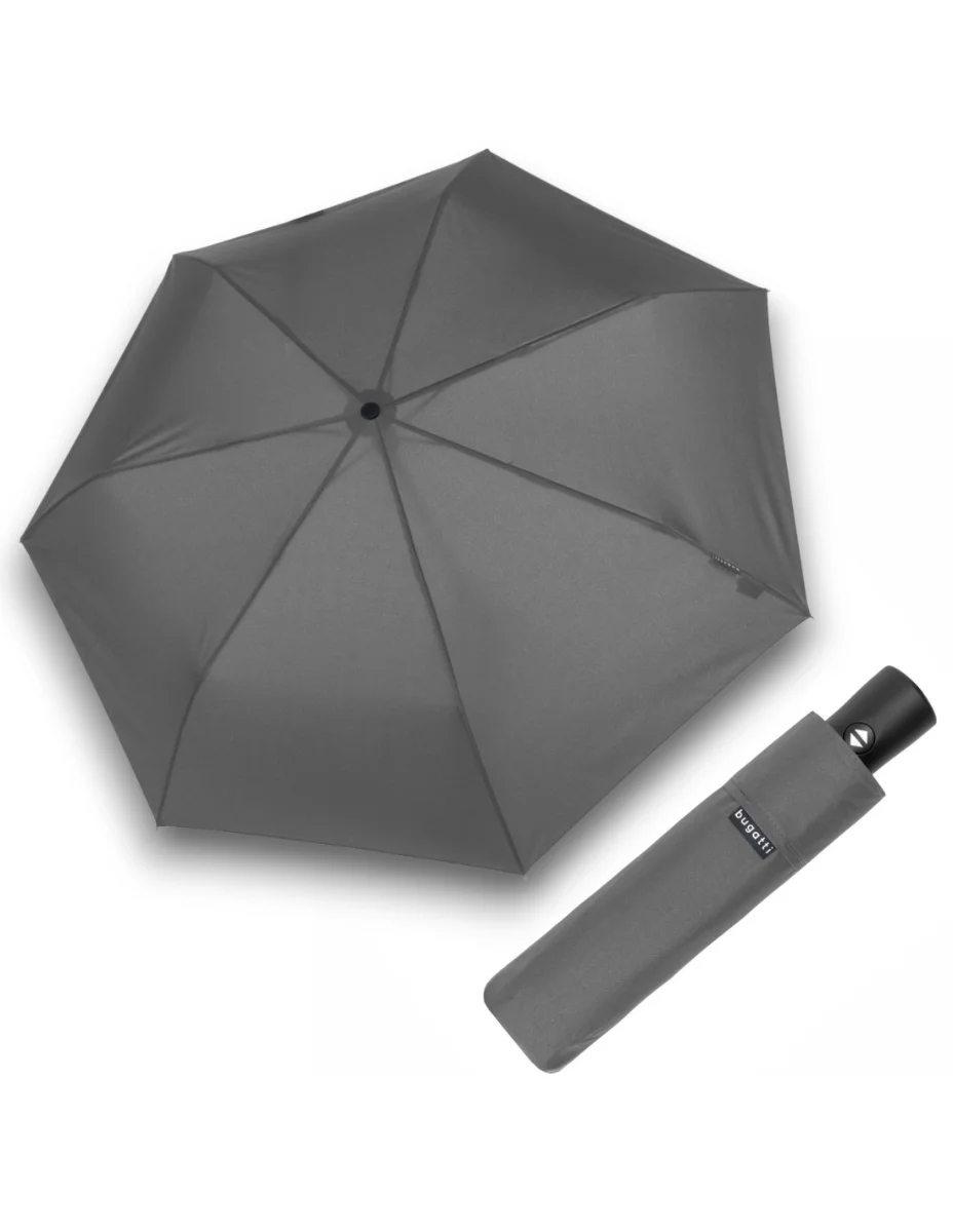 BUGATTI Buddy Duo - pánský plně automatický skládací deštník šedá 744363002BU