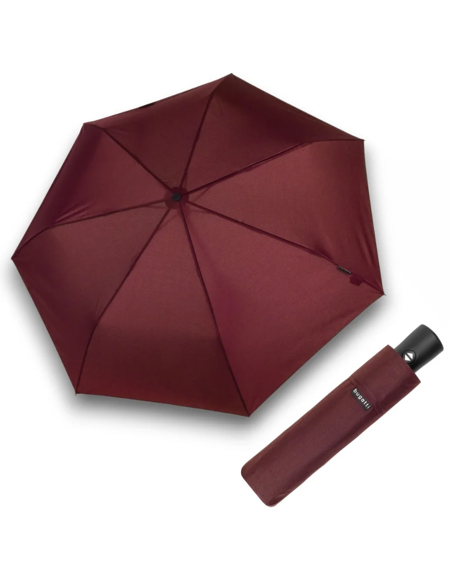 BUGATTI Buddy Duo - pánský plně automatický skládací deštník vínová 744363004BU