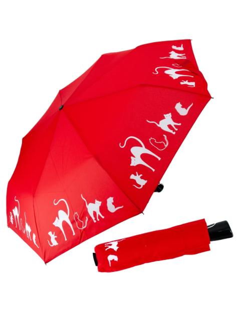 Obrázok z Doppler Magic Fiber CATS Dámsky skladací plne automatický dáždnik
