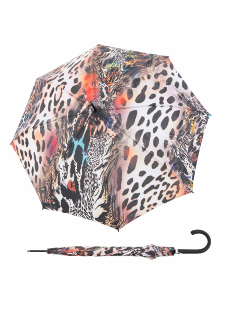 Obrázok z DOPPLER Fiber Flex AC Safari- dámský holový vystřelovací deštník vícebarevný