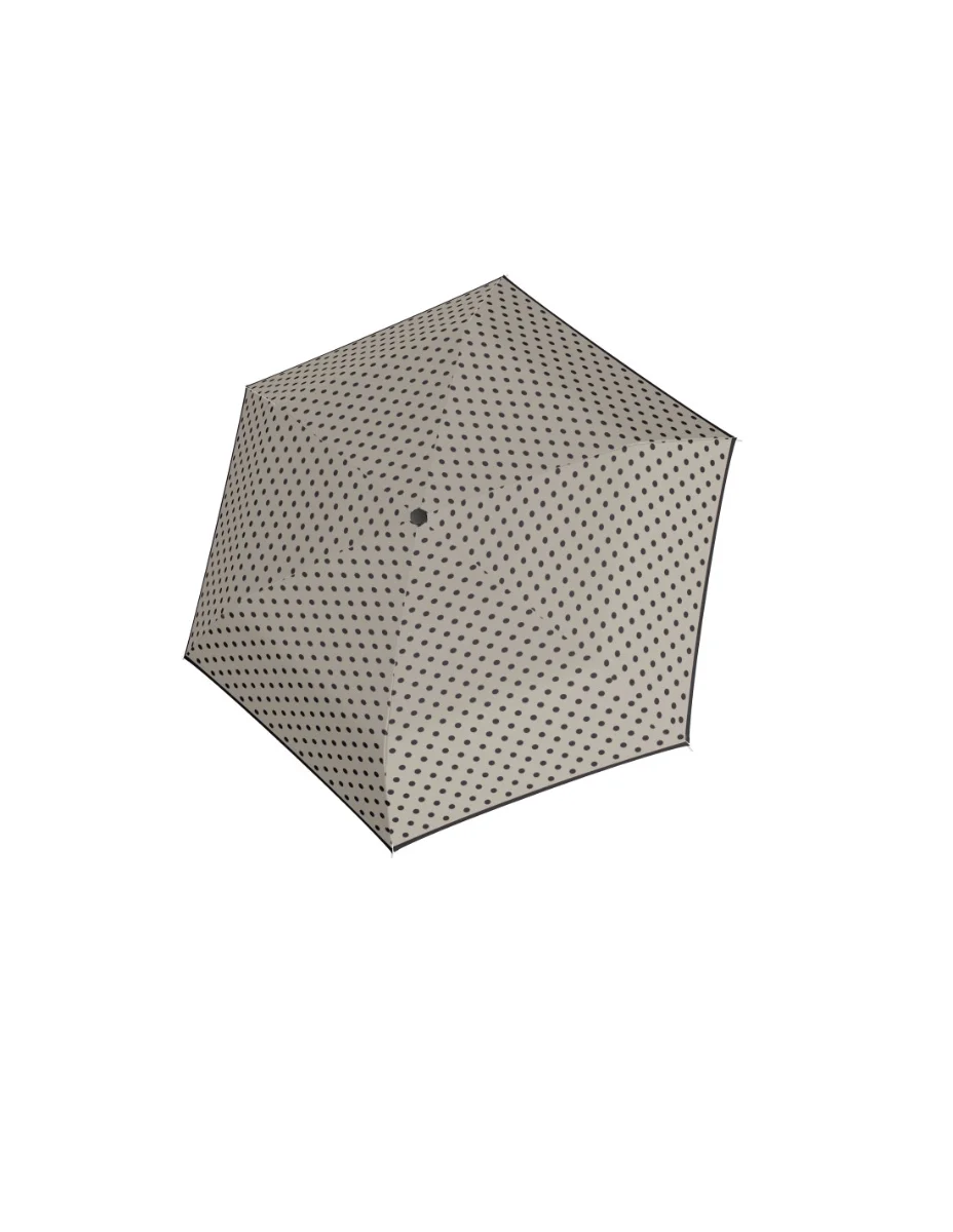 DERBY Hit Mini Flat Dots - dámský skládací deštník šedá 722565PD01