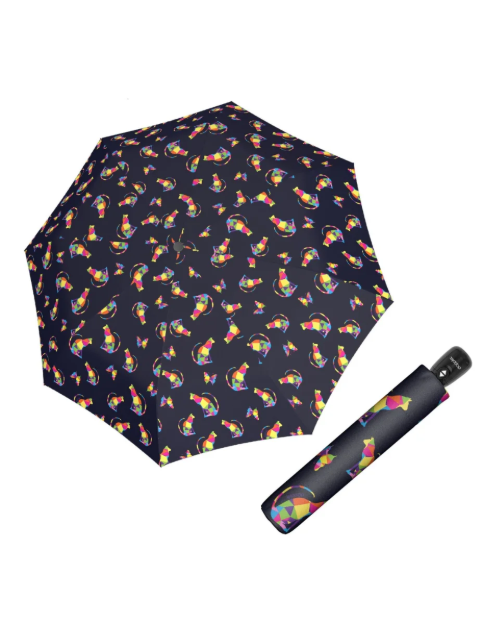 Obrázok z Doppler Magic Fiber Rainbow Cat Dámsky plne automatický dáždnik
