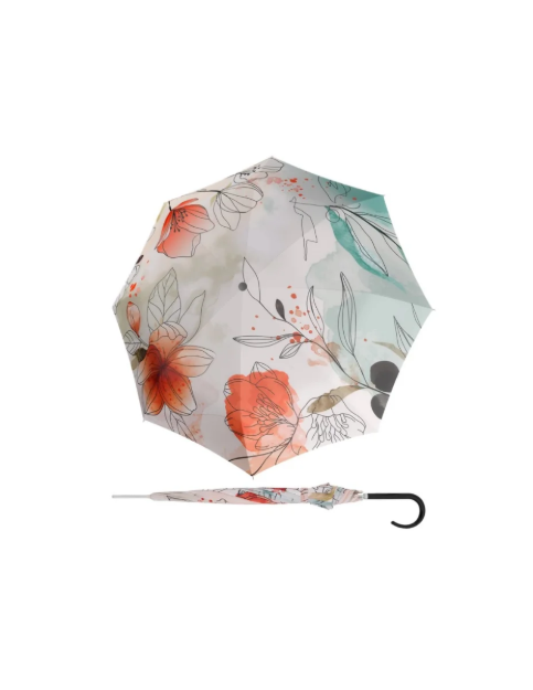 Obrázok z DOPPLER Carbonsteel Long AC Floral - dámský holový vystřelovací deštník vícebarevný