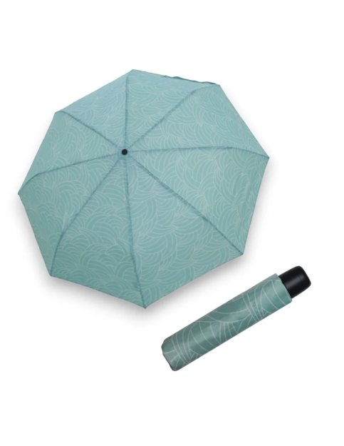 Obrázok z DERBY Hit Mini Wavy Lines - dámský skládací deštník zelená
