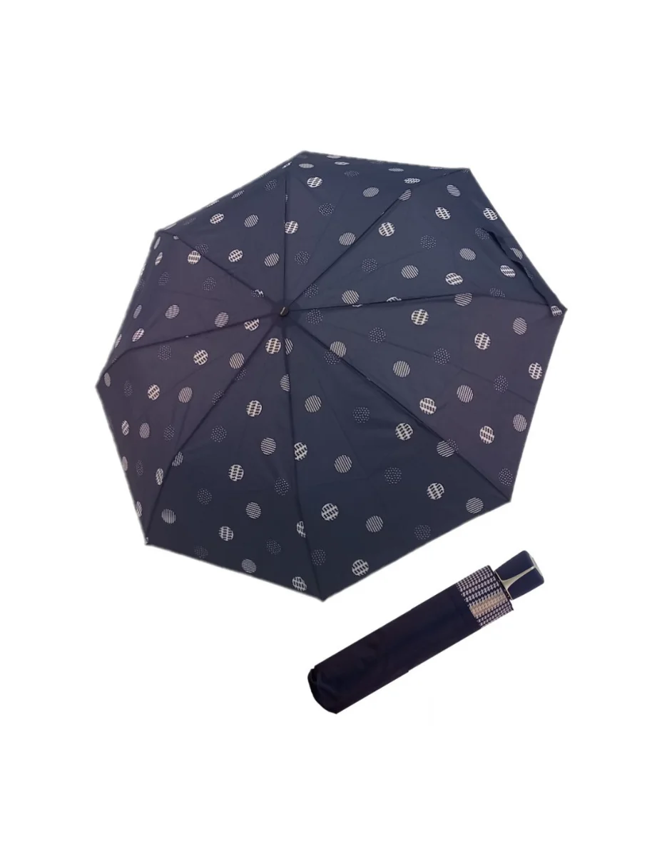 DOPPLER Fiber Mini Timeless - dámský skládací deštník modrá 726465T01