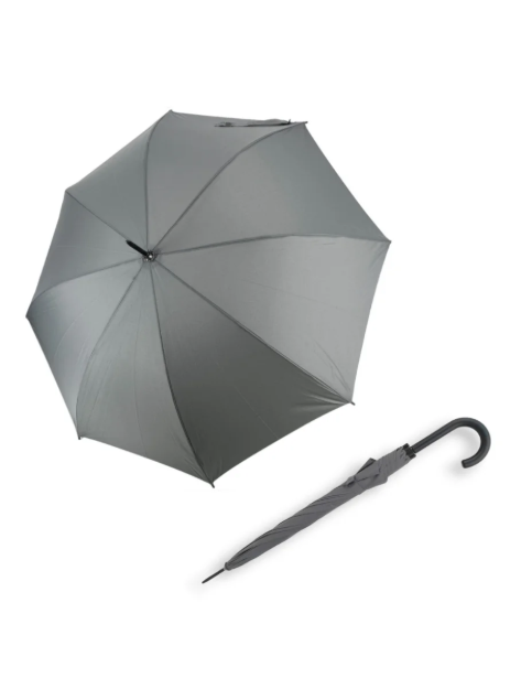 Obrázok z DERBY Hit Long Automatik - dámský holový vystřelovací deštník světle šedá