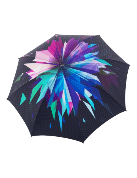 Obrázok z DOPPLER MANUFAKTUR Elegance Boheme Starlight - dámský luxusní deštník s abstraktním potiskem