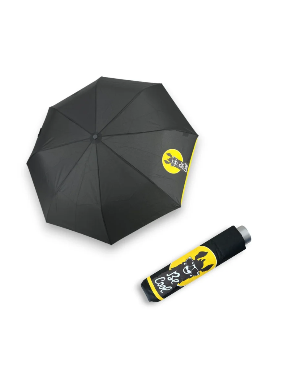 DOPPLER Mini Light Kids Black Lama - dětský skládací deštník černá 722165K13