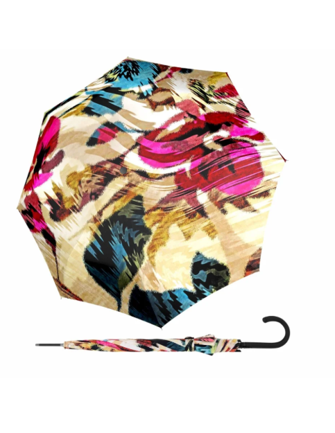 Obrázok z DOPPLER Fiber Flex AC Vintage- dámský holový vystřelovací deštník vícebarevný