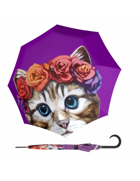 Obrázok z DOPPLER Modern Art Long AC Little Beauty - holový vystřelovací deštník vícebarevný