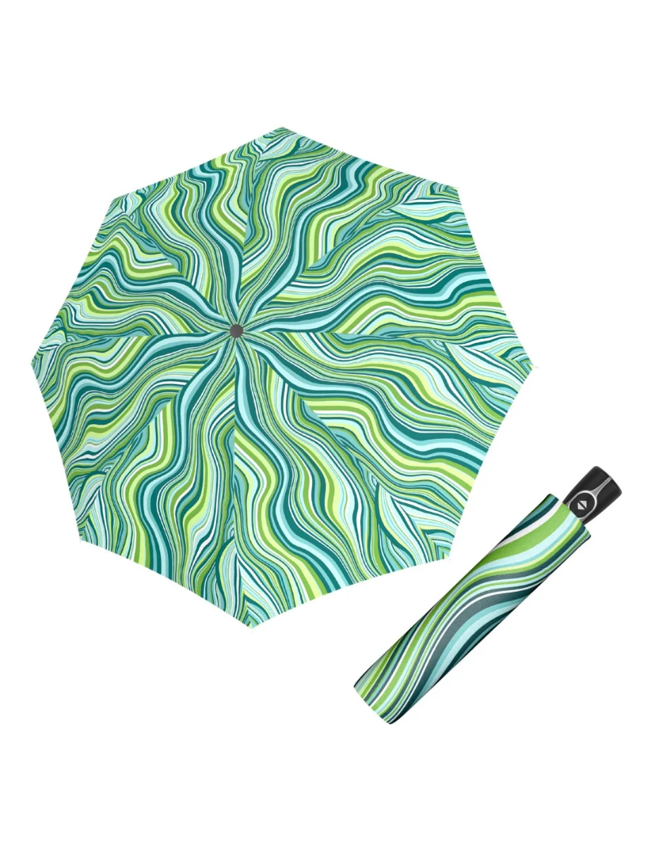 DOPPLER Fiber Magic Fresh lemon– dámský plně automatický deštník vícebarevný 7441465FR02