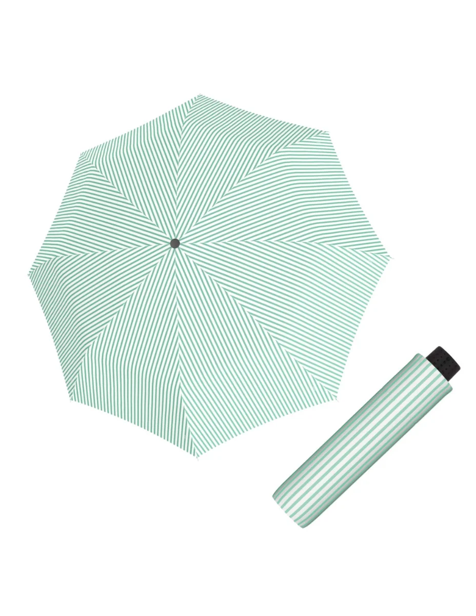 DOPPLER Fiber Havanna Sailing Day Mint - dámský skládací deštník bílá 7223165SD02