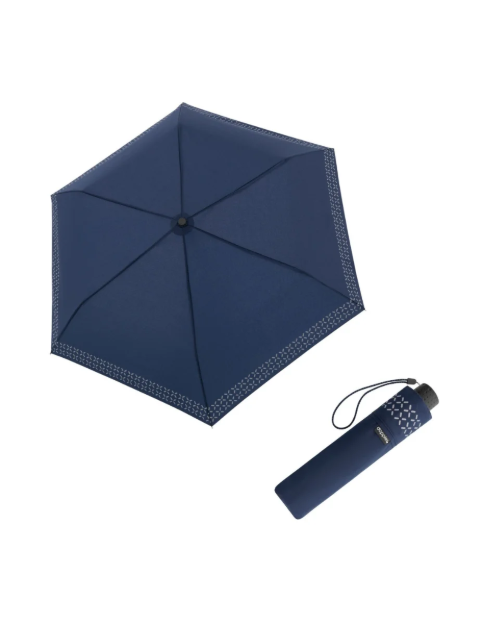 Obrázok z DOPPLER Fiber Havanna Safety Cross - dámský skládací deštník modrá