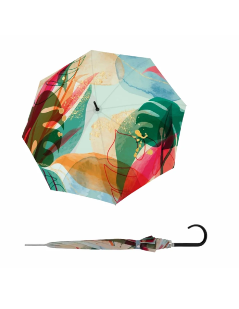 Obrázok z DOPPLER Carbonsteel Long AC Oasis - dámský holový vystřelovací deštník vícebarevný