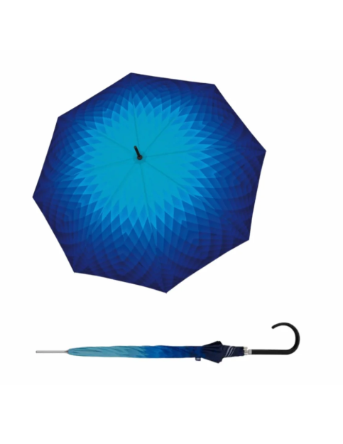 Obrázok z DOPPLER Carbonsteel Long AC Fusion blue - holový vystřelovací deštník modrá