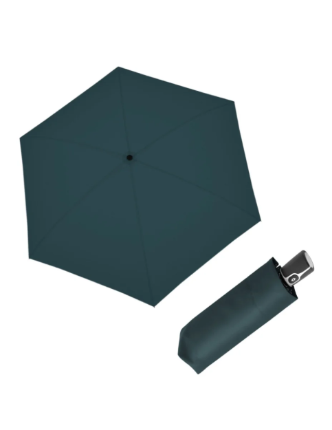 Obrázok z DOPPLER Fiber Micro Flat uni evergreen - dámský/pánský plně automatický deštník zelená