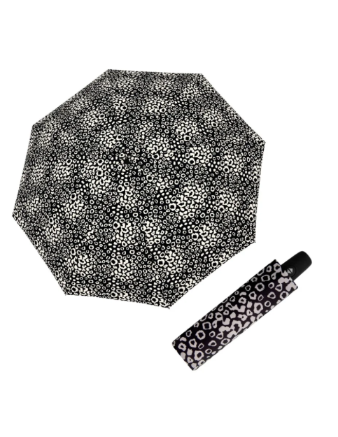 Obrázok z DERBY Hit Magic Loop Black & White - dámský plně automatický deštník černá