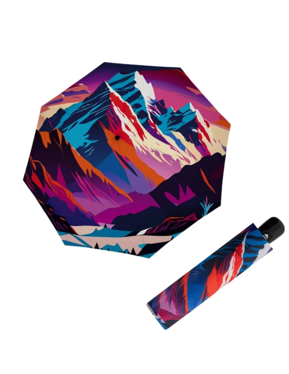DOPPLER Modern Art Magic Mountain - dámský plně automatický deštník vícebarevný 74615730