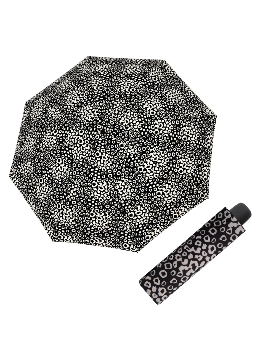 DERBY Hit Mini Loop Black White - dámský skládací deštník bílá 700165PLO01