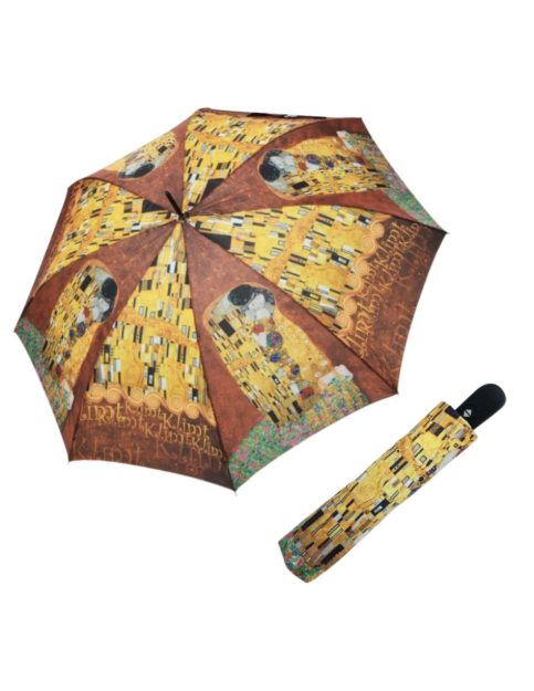 Obrázok z DOPPLER Magic Mini Klimt "Der Kuss" - dámský plně automatický deštník vícebarevný