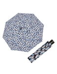 Obrázok z DOPPLER Fiber Mini Leaves blue - dámský skládací deštník