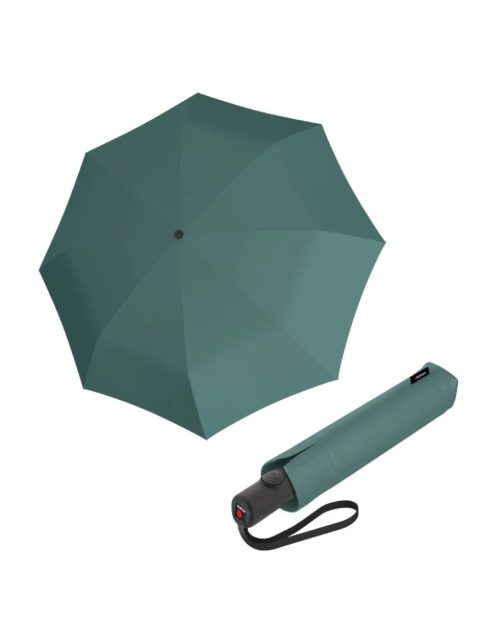 Obrázok z Knirps RE³ Duomatic Solid agave - lehký skládací deštník zelená