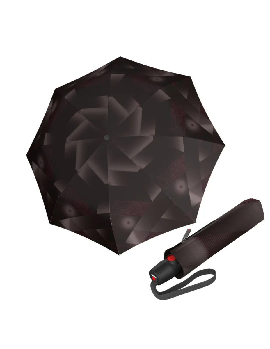 KNIRPS T.200 Symphony chocolate - elegantní plně automatický deštník 9532018695