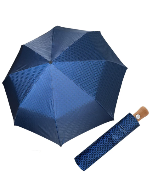 Obrázok z DOPPLER MANUFAKTUR Doppler Bellino Nickel matt, Orion - plně automatický luxusní deštník modrá