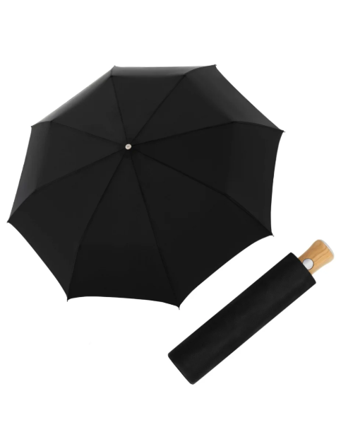 Obrázok z DOPPLER MANUFAKTUR Bellino Nickel matt Oxford - plně automatický luxusní deštník černá