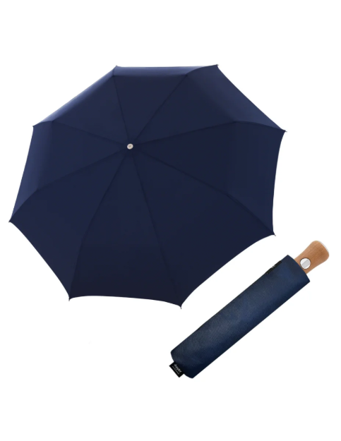 Obrázok z DOPPLER MANUFAKTUR Bellino Nickel matt Oxford - plně automatický luxusní deštník modrá