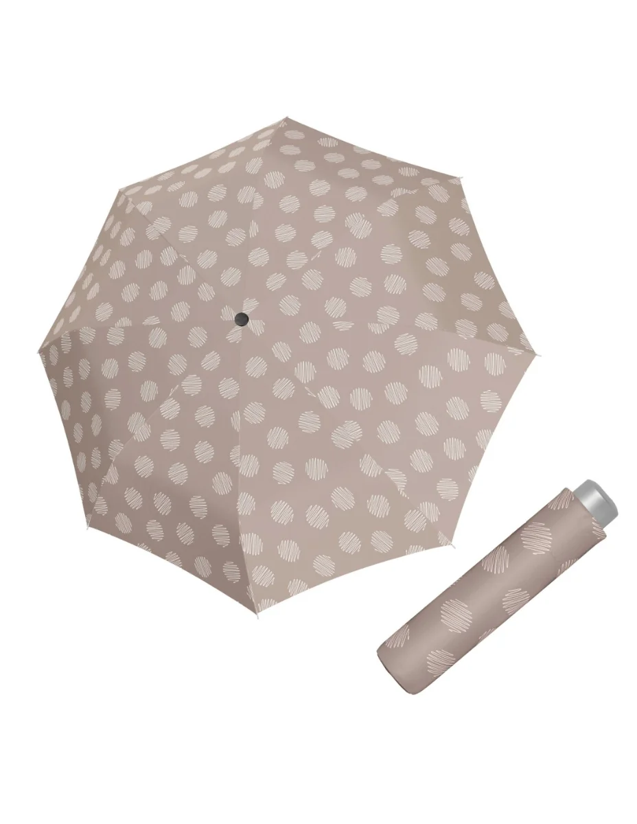 DOPPLER Mini Light Soul taupe - dámský skládací deštník béžová 722165F30