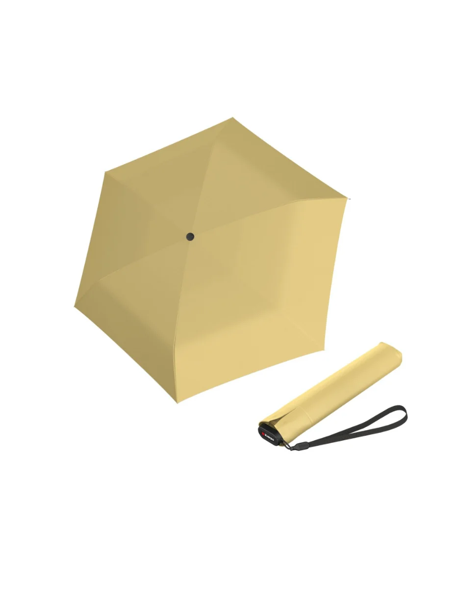 Knirps US.050 ultra light slim manual vanilla - lehký dámský skládací plochý deštník 9500508805