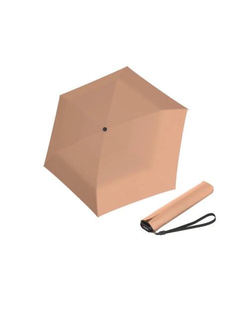 Obrázok z Knirps US.050 ultra light slim manual peach - lehký dámský skládací plochý deštník