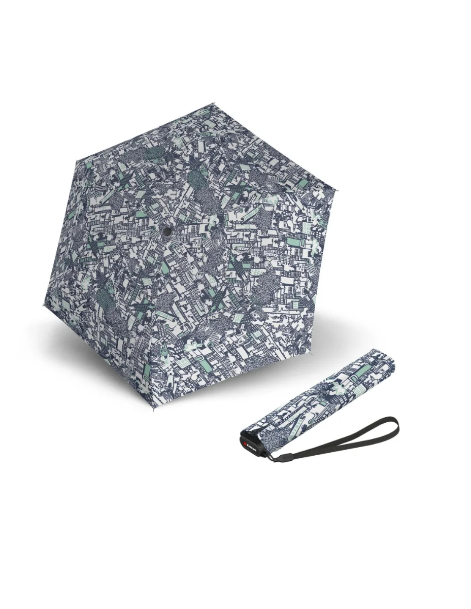 Knirps US.050 ultra light slim manual story sea - lehký dámský skládací plochý deštník 9500508815