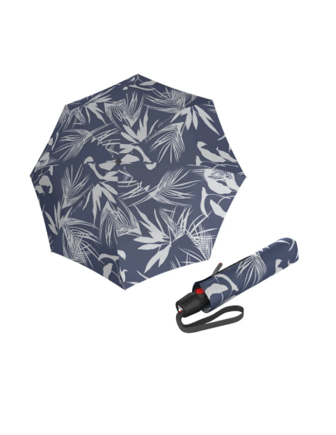 Obrázok z KNIRPS T.200 Medium Duomatic Botany sea - elegantní plně automatický deštník