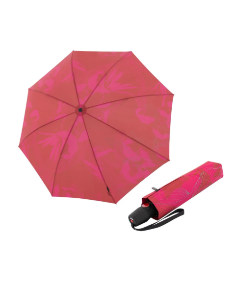 Obrázok z KNIRPS T.200 Medium Duomatic Garden Scarlet - elegantní plně automatický deštník