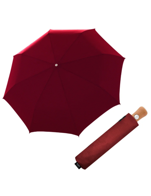 Obrázok z DOPPLER MANUFAKTUR Bellino Nickel matt Oxford - plně automatický luxusní deštník červená