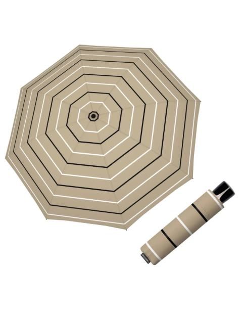 Obrázok z DOPPLER Mini Fiber Classy sand - dámský skládací deštník béžová