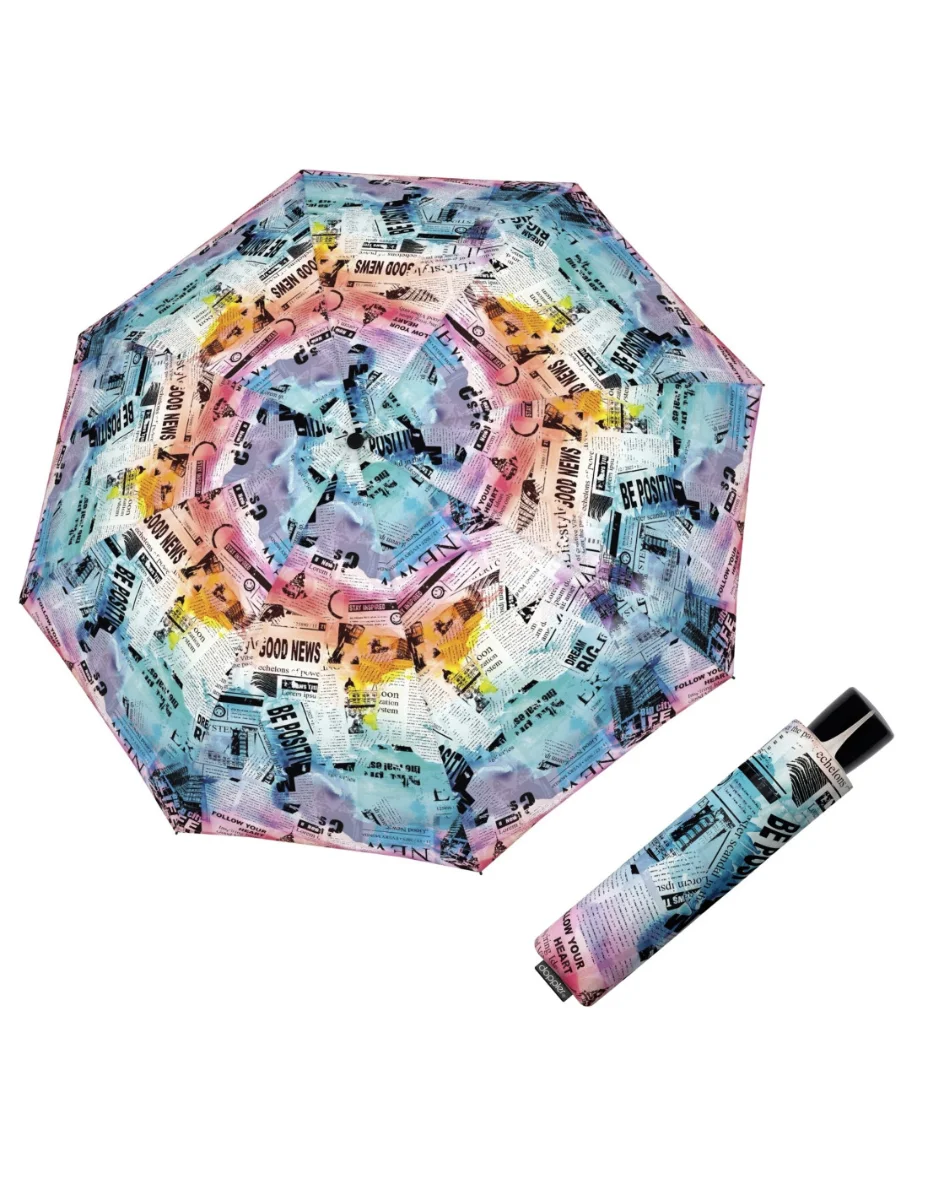 DOPPLER Mini Fiber Good news - dámský skládací deštník 726465GO